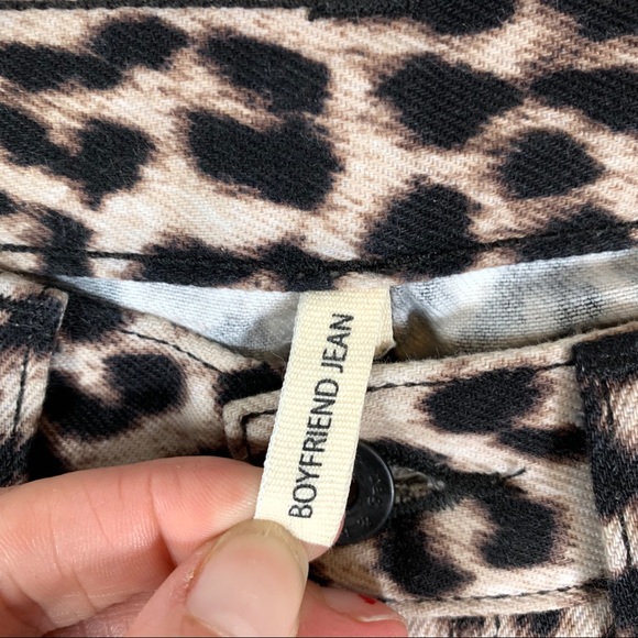 RAG & BONE ANIMAL PRINT BOYFRIEND JEANS - Picture 7 of 8